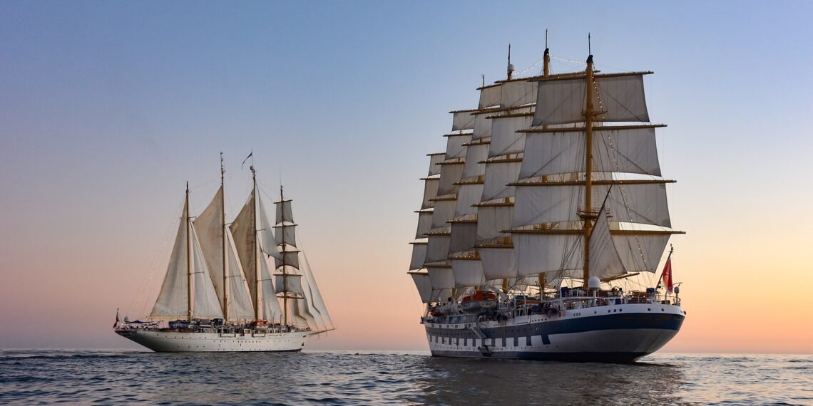 Star Clippers sailing ships at sea