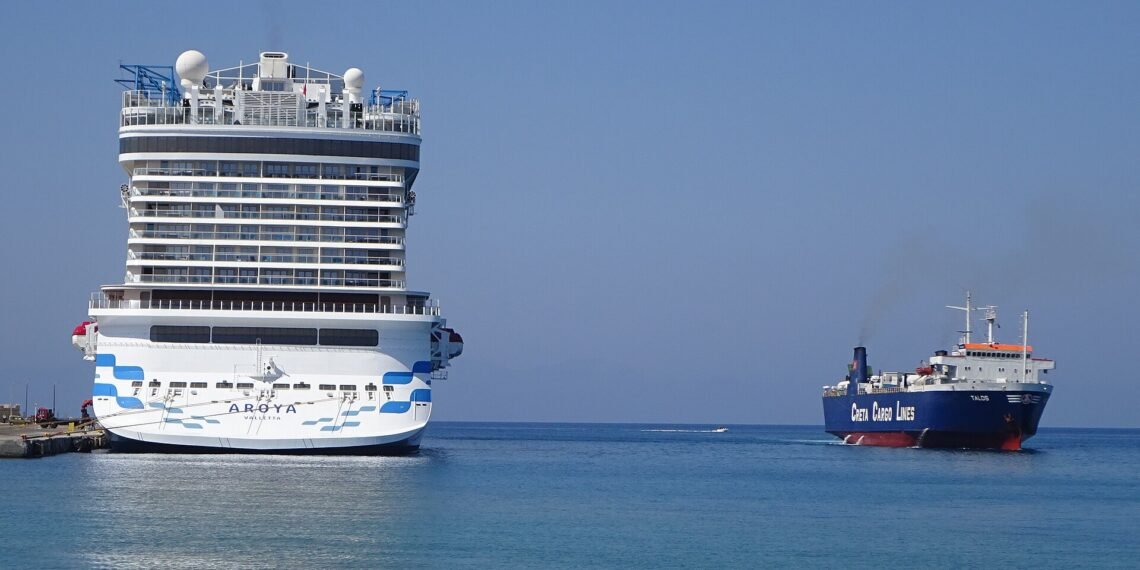 Aroya and Talos in Port of Rhodes 12 August 2025
