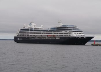 Azamara Quest arriving in Tallinn, Estonia