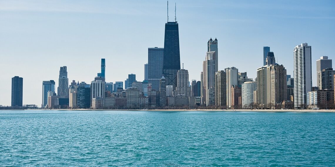 Chicago skyline from the North Avenue Beach Pier