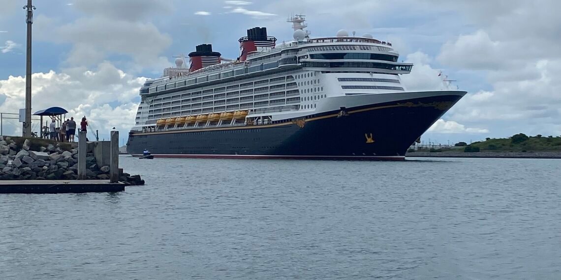 Disney Cruise Line's Disney Fantasy departing Port Canaveral