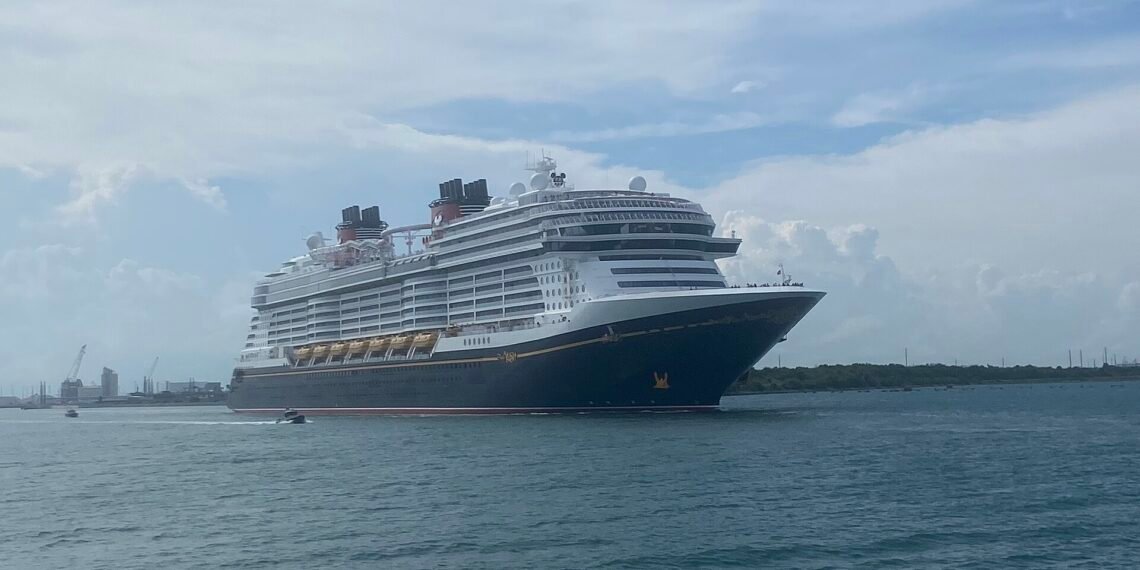 Disney Wish leaving Port Canaveral