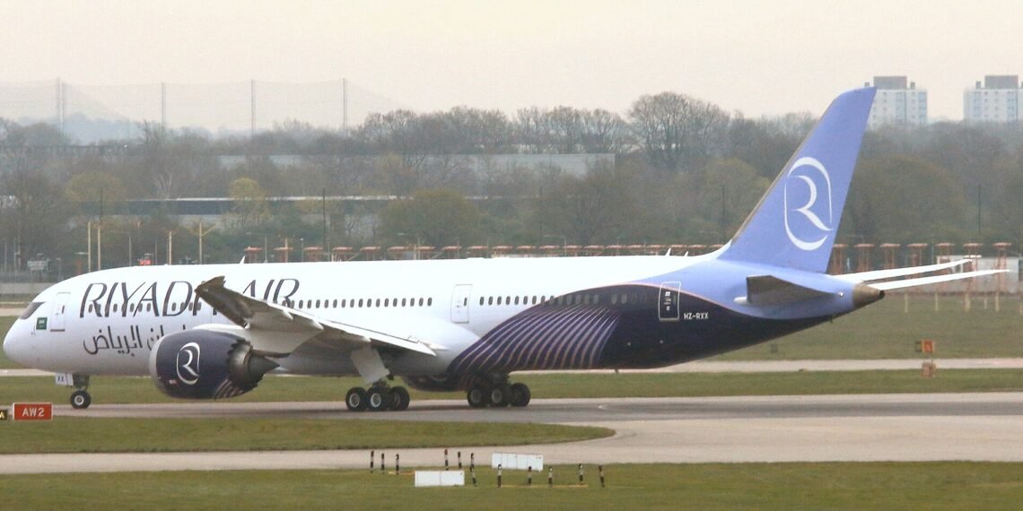 Riyadh Air Boeing 787-9 at London Heathrow