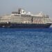 Holland America Line's Oosterdam leaving Rhodes, Greece