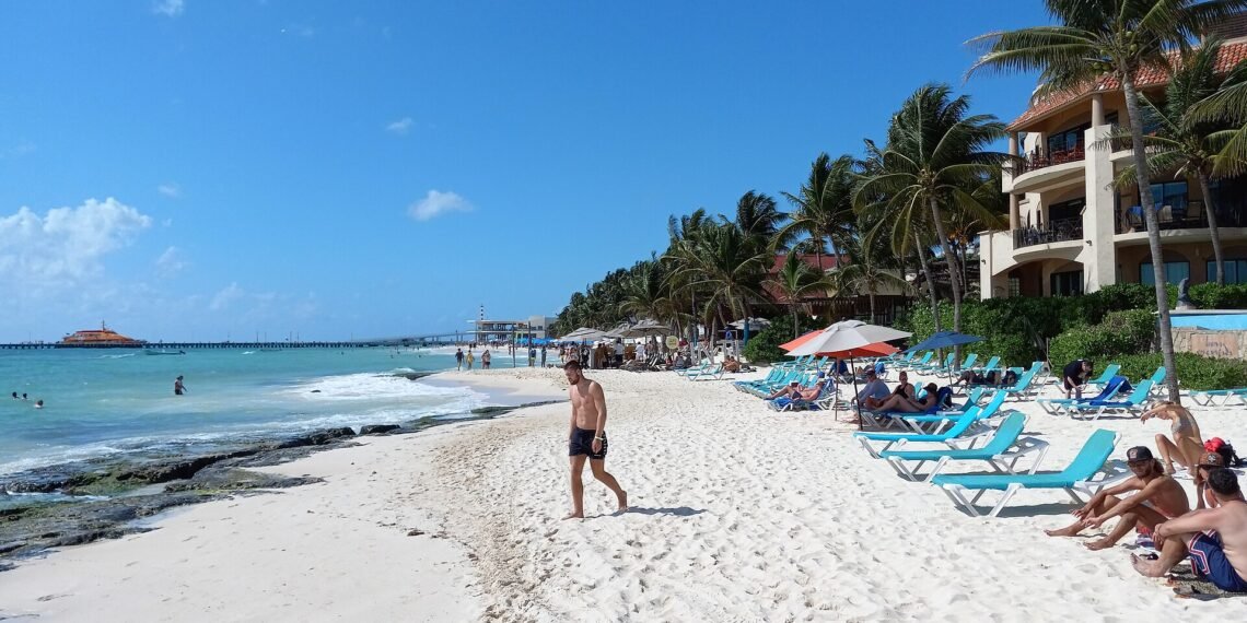Beach at Playa del Carmen on the Riviera Maya