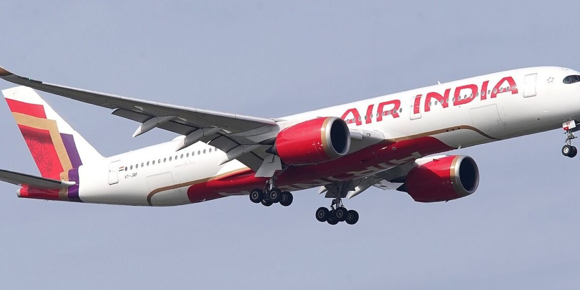 Air India Airbus A350-900 at London Heathrow