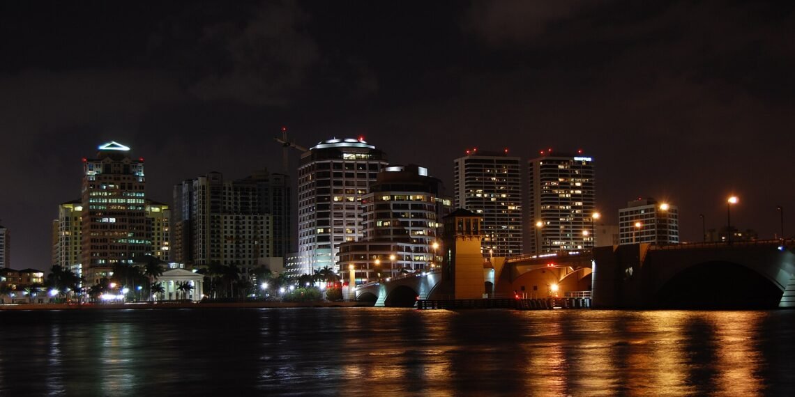 West Palm Beach Skyline Night