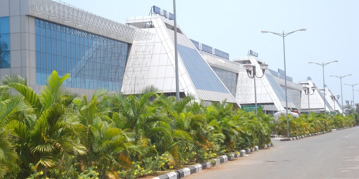 Terminal building at Calicut (Kozhikode) International Airport in Kerala, India
