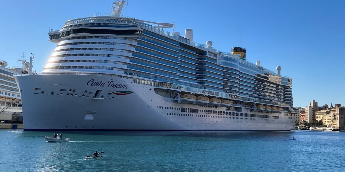 Costa Toscana docked in Savona, Italy