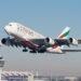 Emirates Airbus A380 A6-EER departing Munich Airport