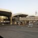Terminal 1 and jet bridges at King Khalid International Airport in Riyadh, Saudi Arabia