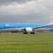 A KLM Boeing 787-9 at Amsterdam Schiphol