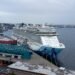 Norwegian Bliss cruise ship docked at Pier 66 in Seattle