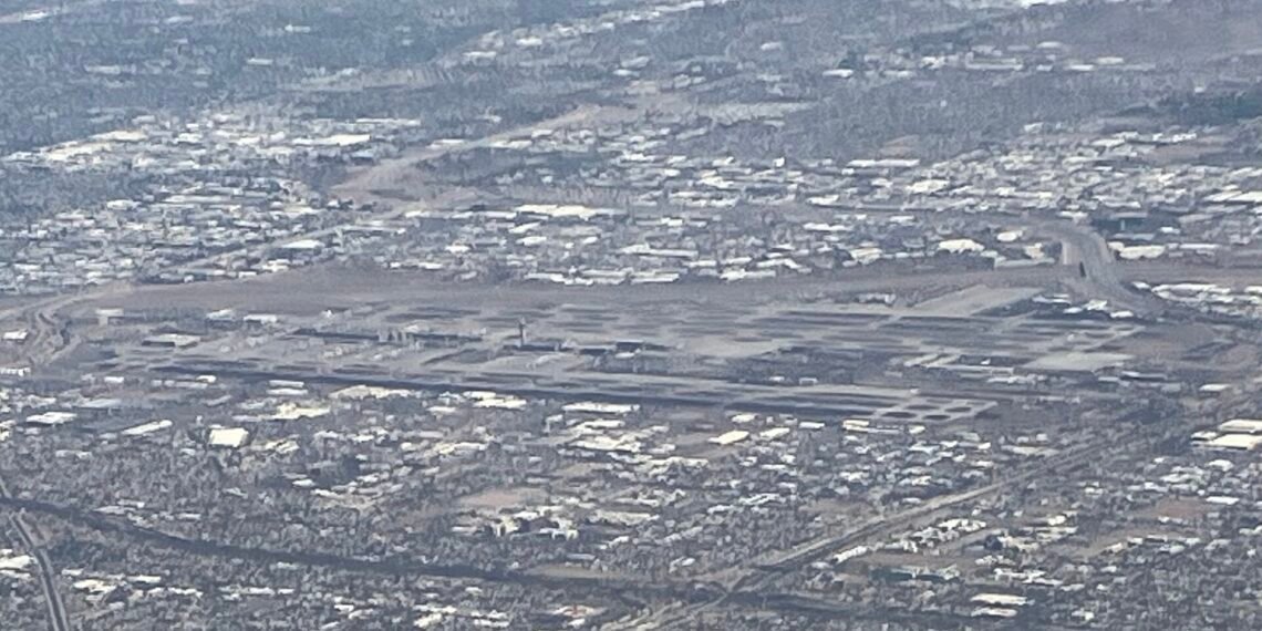 Aerial view of Phoenix Sky Harbor International Airport