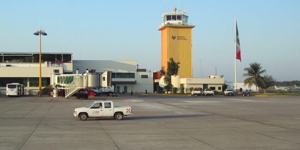 Control tower and terminal at Puerto Vallarta International Airport
