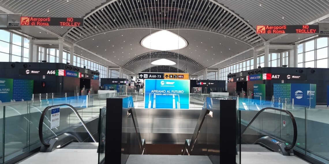 New boarding area A at Rome Fiumicino Airport